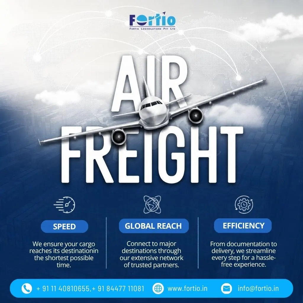Airfreight Logistics in Delhi: Fast, Reliable & Global Shipping Solutions by Fortio LogiSolutions