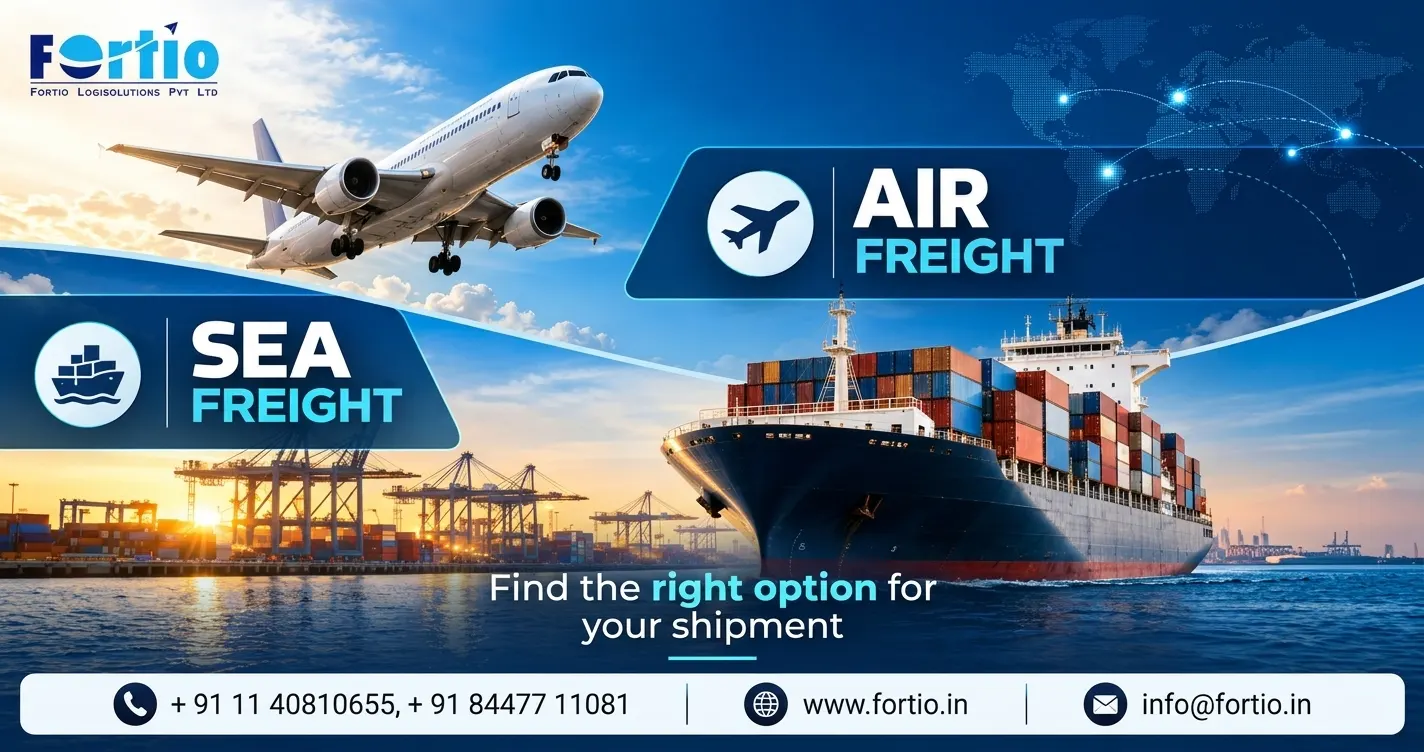 Global Air and Ocean Freight Services in Delhi NCR | Fortio LogiSolutions